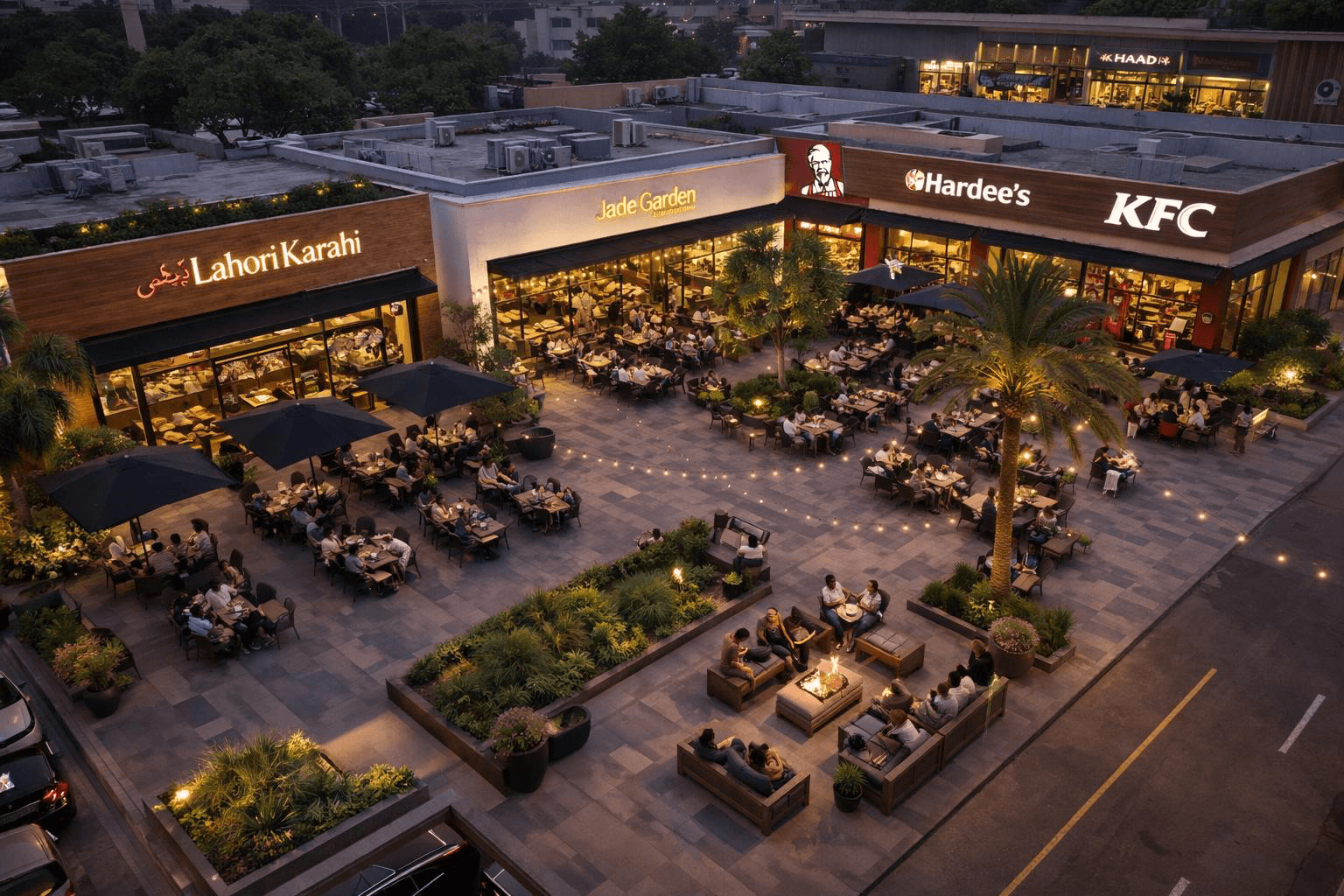 Outdoor Public Restaurants